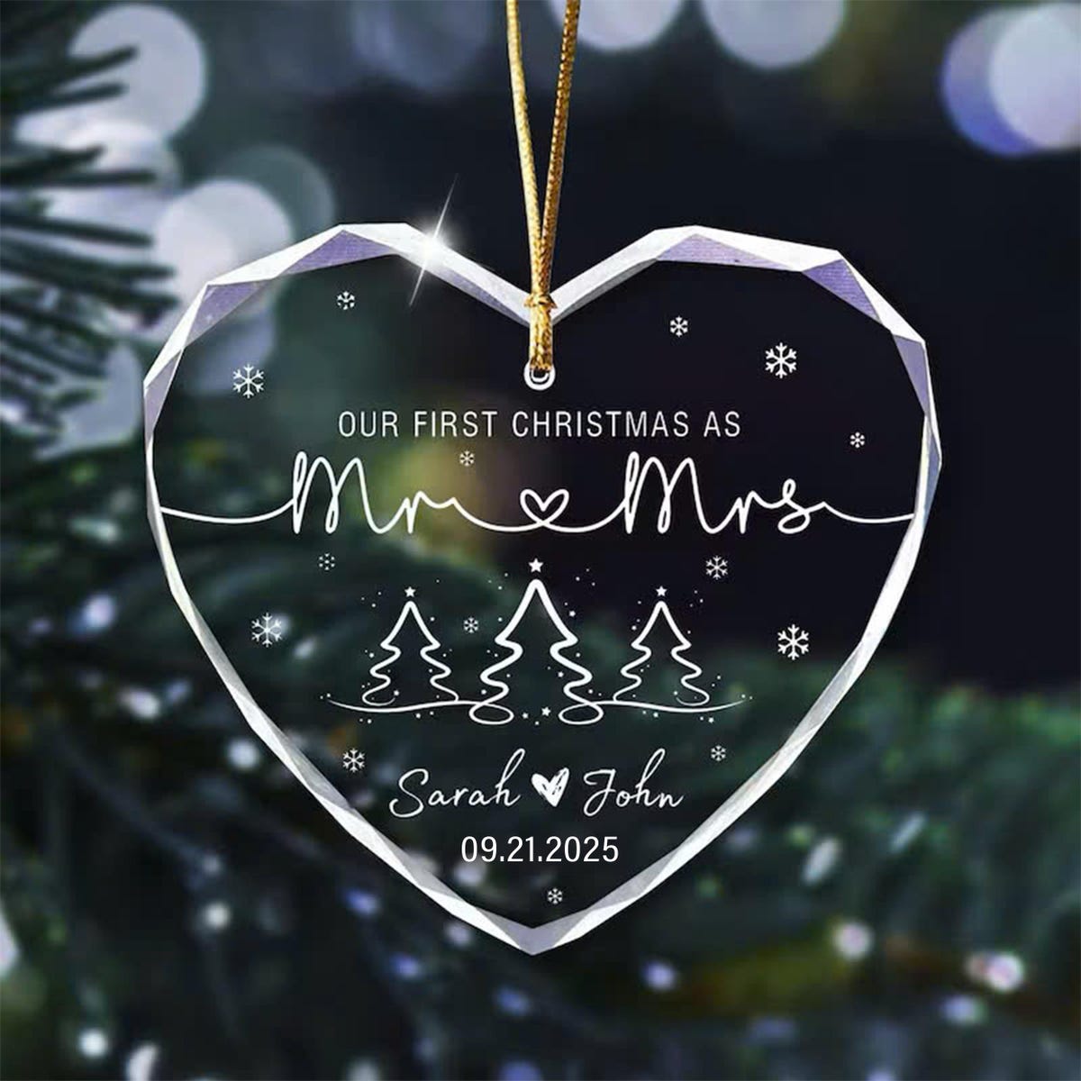 Personalized First Christmas Mr & Mrs Ornament: 2025 Wedding Keepsake - Etsy
