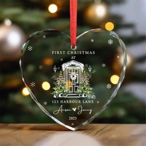 First Christmas In Our New Home Ornament, New House Christmas Ornament, Our First Home Keepsake, Housewarming Bauble Gift, First Home 2025