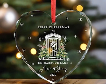 First Christmas In Our New Home Ornament, New House Christmas Ornament, Our First Home Keepsake, Housewarming Bauble Gift, First Home 2025