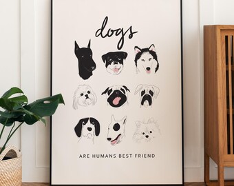 Puppy Poster Pet Lover Gift Adorable Canine Digital Print Inspirational Quote Typography Wall Art Printable Art Dog Owner Gift Home Decor