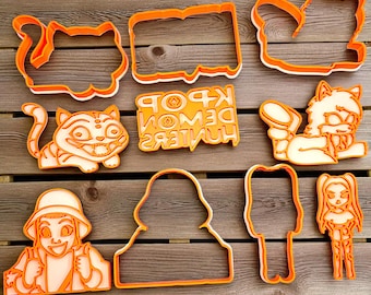 K-POP Inspired Demon Hunters Cookie Cutter Set of 5 (Set 1)