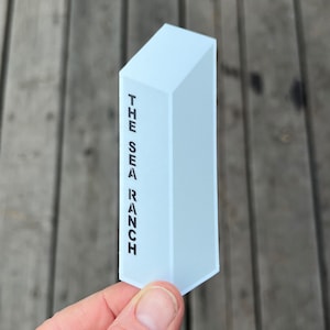 The Sea Ranch Signpost - Vinyl Sticker. SMALL. Monochromatic