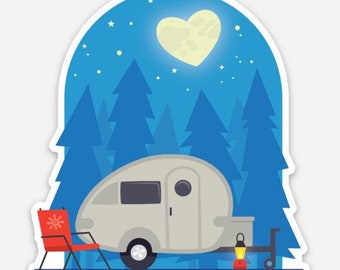 Tab in the Woods Sticker - Tab trailer, Tab caravan, NuCamp, Tab320, camper, camping Vinyl Sticker