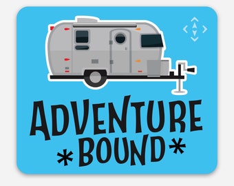 Airstream Sticker - Adventure Bound:  Trailer Vinyl Sticker