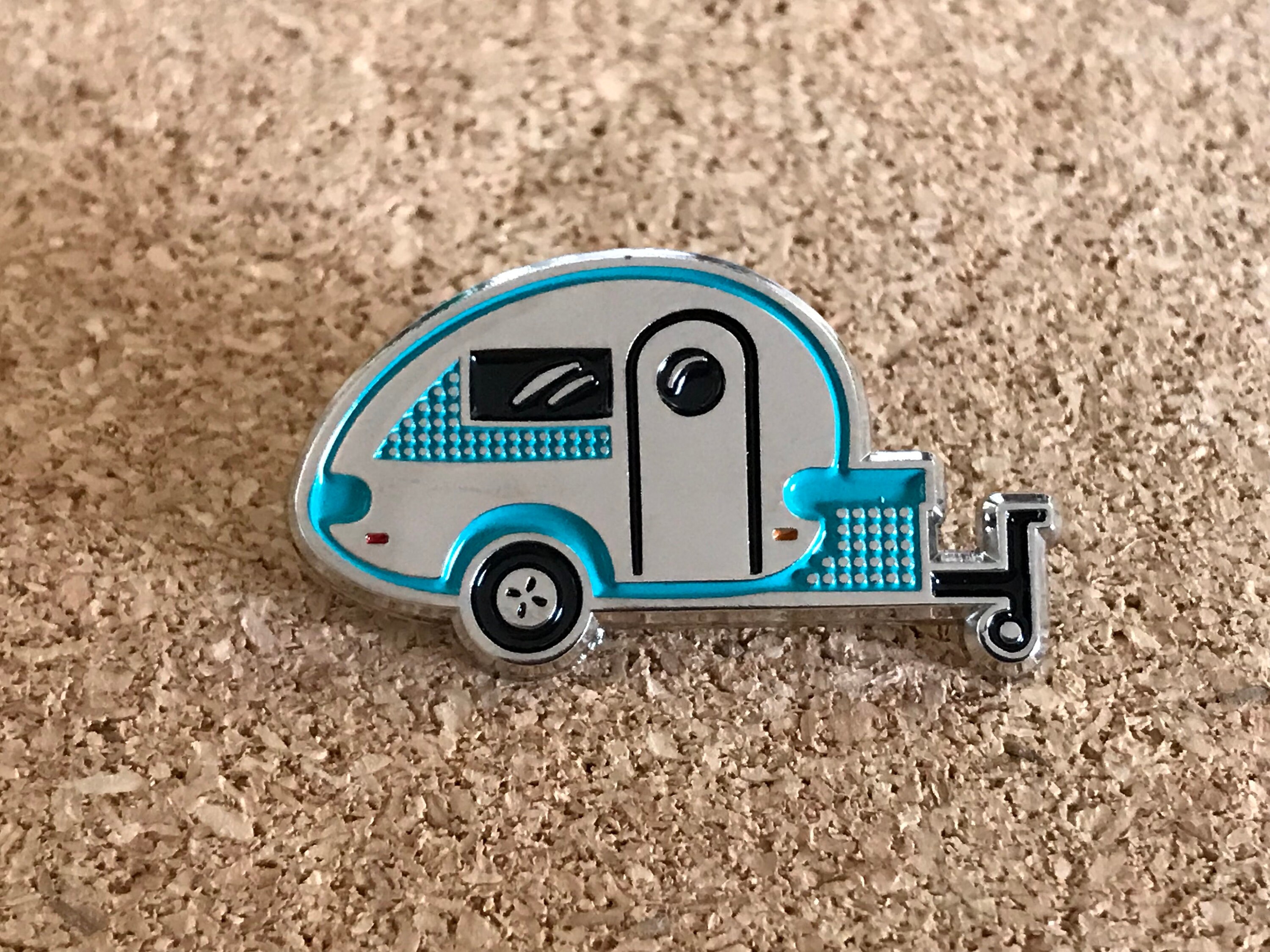 Tiny Trailer Enamel Pin, TB Trailer, Happy Camper, Teardrop, Camping ...