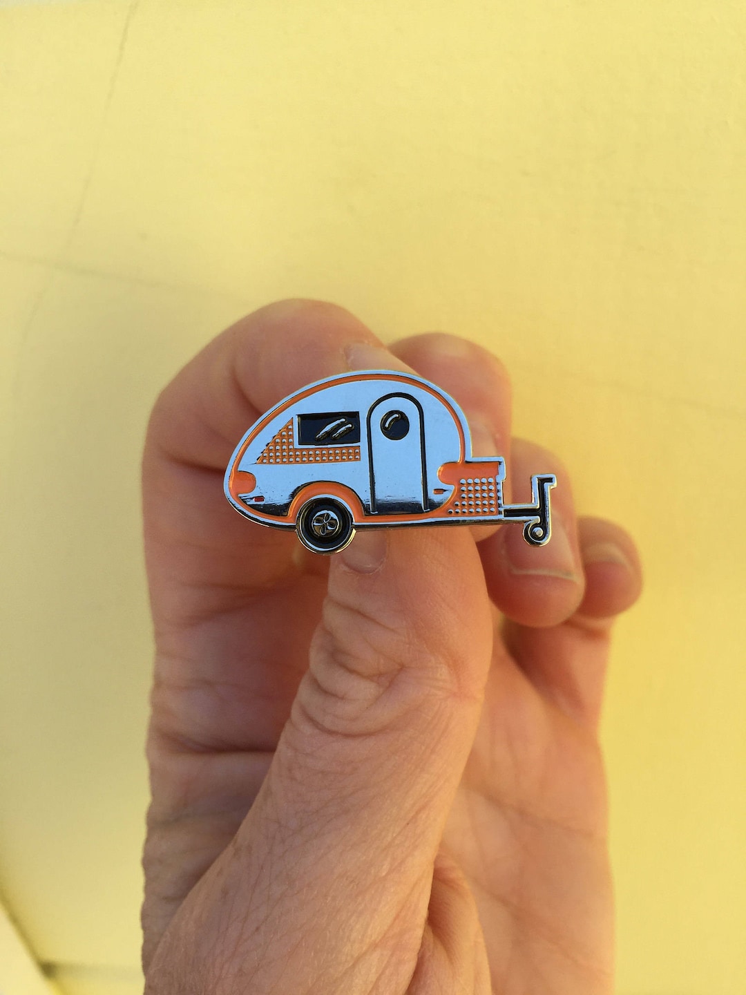 Tiny Trailer Enamel Pin, T@B Trailer, Happy Camper, Teardrop, Camping ...