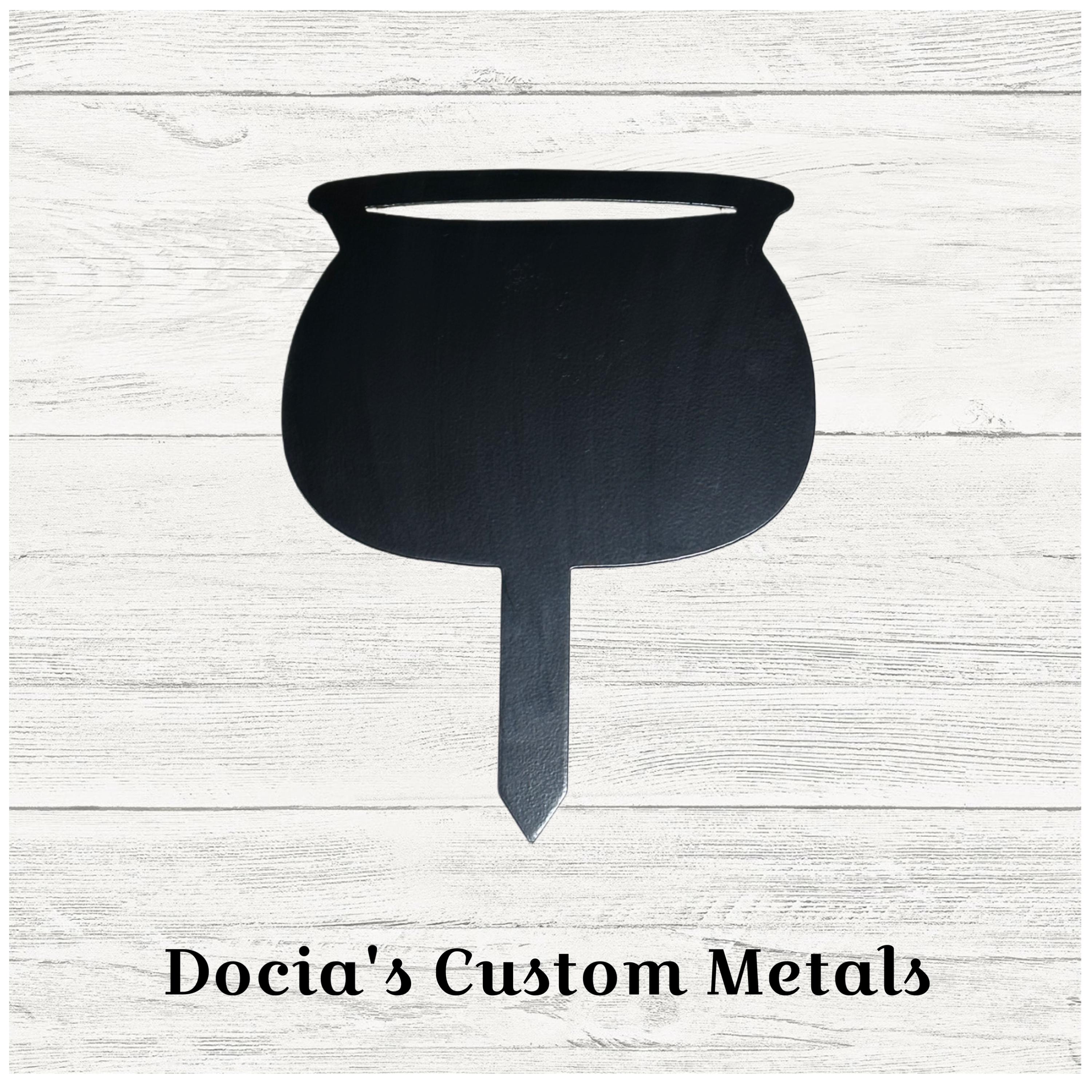 Cauldron Garden Stake - Etsy