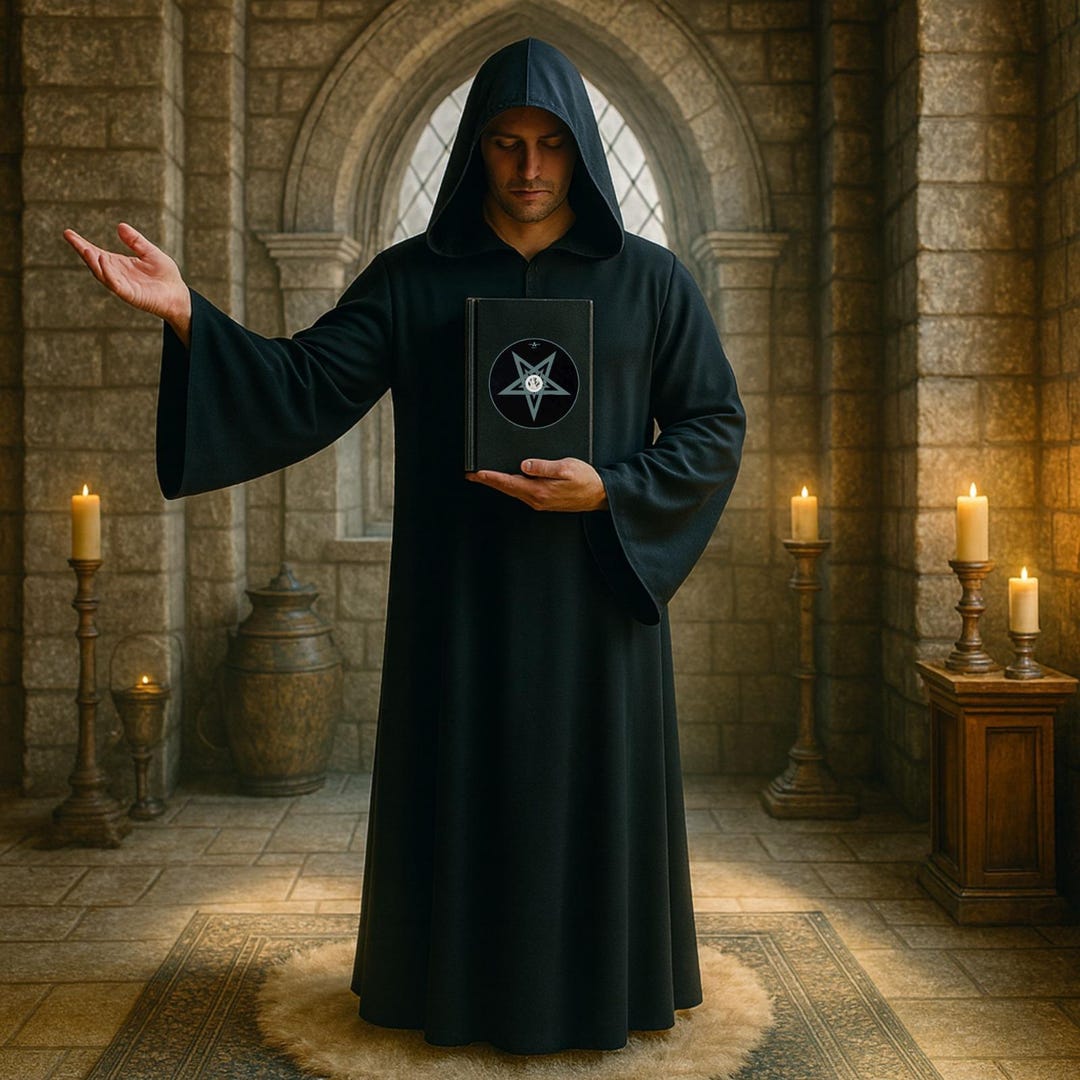 Medieval Hooded Monk Robe, Cotton Gothic Cloak - Etsy