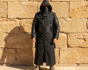 Dark Side Warrior Costume: Medieval Sith Cosplay - Hooded Robe