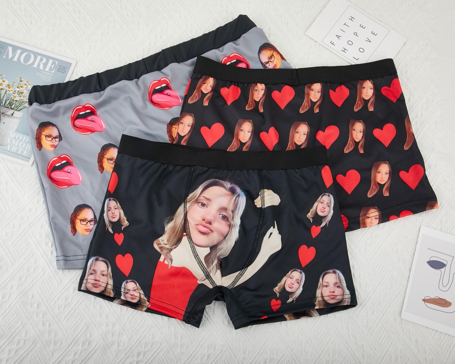 Custom Briefs Personalized Photo Men's Boxer Briefs,customized Photo Men's Boxer ...