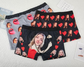Personalized Boxers with Face,Men's Face Underwear,Face Underwear,Custom Underwear,Photo Boxers,Gifts for Husband and Boyfriend.