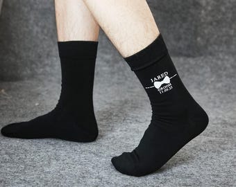 Calcetines personalizados para padrinos de boda: Regalo de algodón para la fiesta de bodas