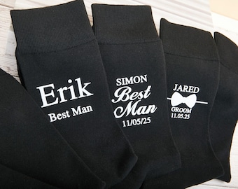 Personalized Groomsmen Socks: Custom Wedding Party Gift