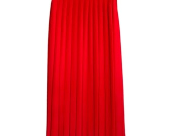 Requirements Red Maxi Pleated Skirt Women’s Sz. 10
