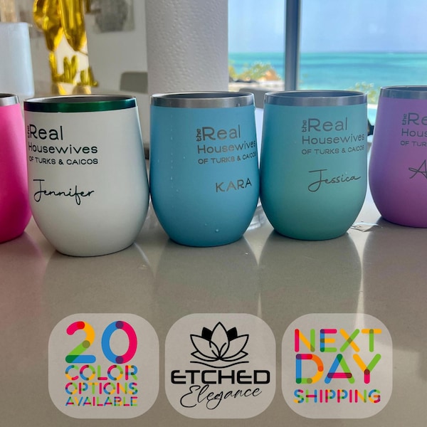 Custom Real Housewives Wine Tumbler: Stainless Steel Stemless Cup