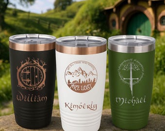 Personalized Laser Engraved 20 oz Tumbler, Custom Stainless Steel Mug, Christmas Gift, Gift For Father, Stainless Steel Cup