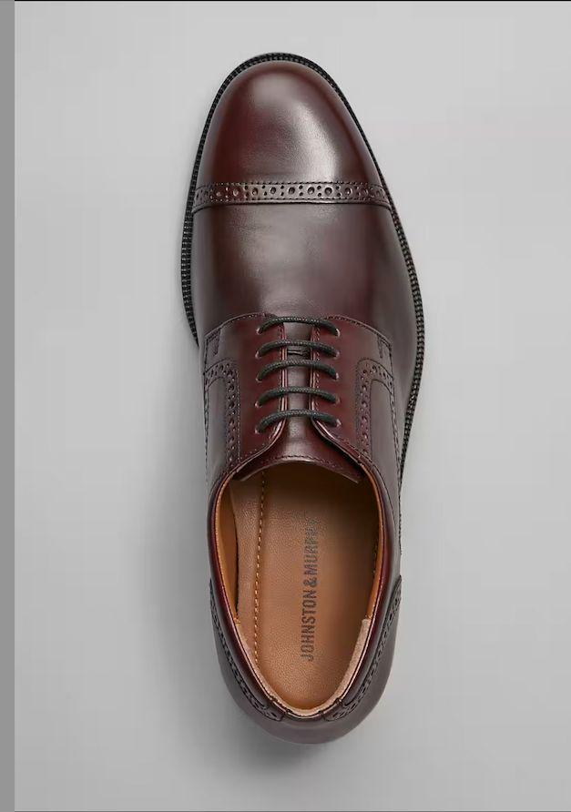 JOHNSTON & MURPHY cap toe dress shoes in oxblood - circa 1980’s!!! MINT! Globe Shoes | MEN main image 4
