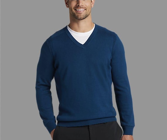 Awearness Kenneth Cole Slim Fit Stitch Panel Sweater - 3XLT Colour: Dark Blue - Etsy Israel Awearness Kenneth Cole Slim Fit Stitch Panel Sweater - 3XLT Colour: Dark Blue - Etsy Israel