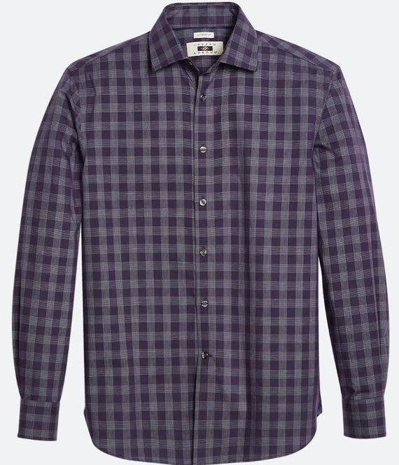 Joseph Abboud Modern Fit Sport Shirt - Size - Small Colour: Plum - Etsy Joseph Abboud Modern Fit Sport Shirt - Size - Small Colour: Plum - Etsy