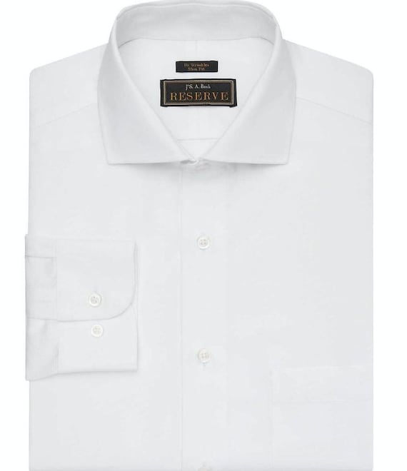 Jos. A.bank Reserve Collection Slim Fit Cutaway Collar White Dress Shirt  15.5x32 - Etsy