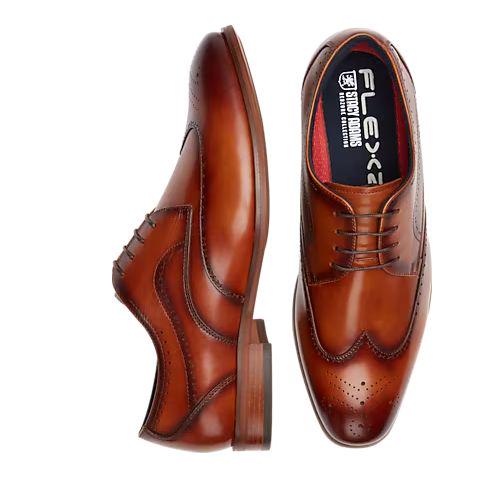 Stacy Adams Classic Brown Leather Men\'s Brogues size 9.5 Stacy Adams Mens Tinsley Wingtip Oxford Tan 9.5 - Walmart.com main image 2
