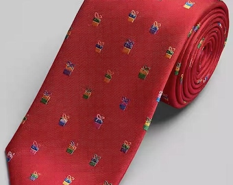 Jos. A. Bank  Christmas & Holiday Gift Tie - Red