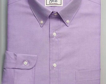Jos. A. Bank 1905 Collection Slim Fit Button-Down Collar Dress Shirt for Men, Size 16X36, Classic and Tailored for a Modern Look