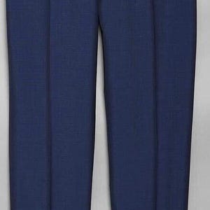 May include: A pair of dark blue dress pants.