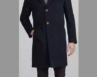 Jos. A. Bank Traditional Fit Topcoat - 40R.  colour:Navy