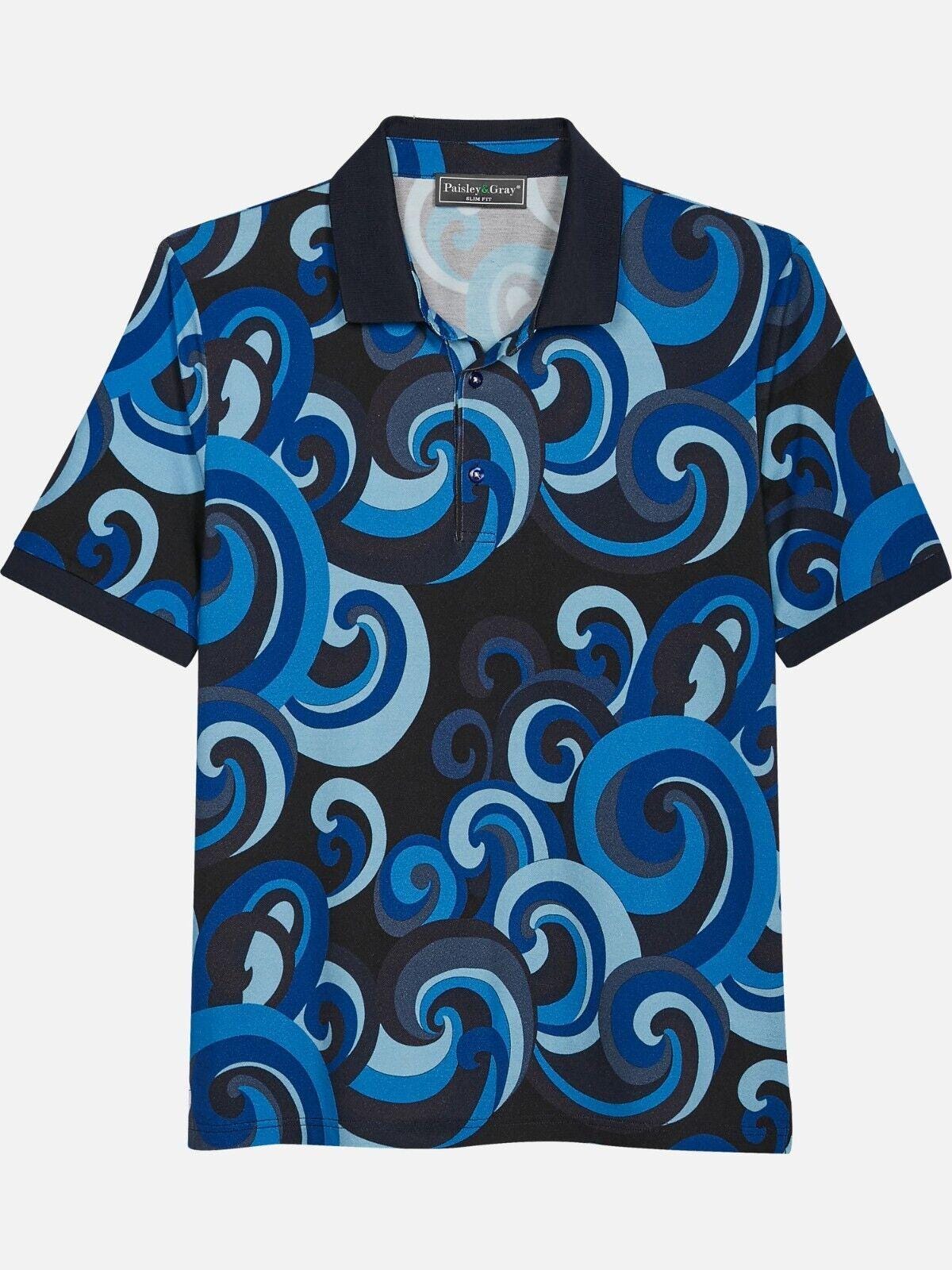 トップス fr2golf Paisley Full Pattern Polo Shirt トップス fr2golf Paisley Full Pattern Polo Shirt Mosytuky