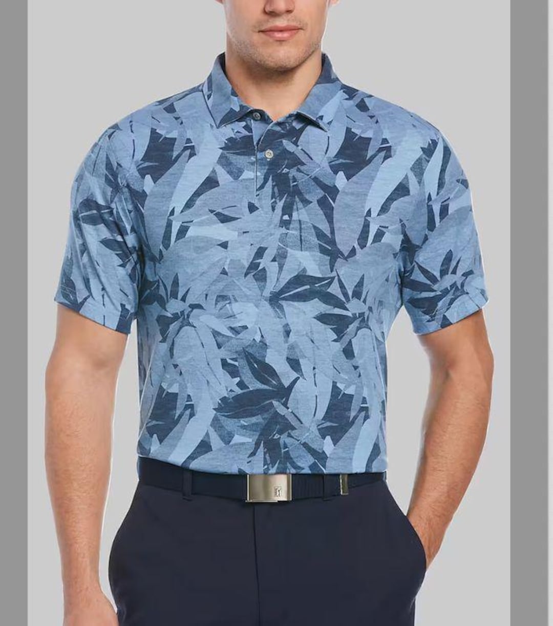 Jos. A.bank PGA TOUR Traditional Fit Botanical Print Performance Polo ...
