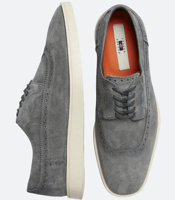 Joseph Abboud Enea Suede Wingtip Oxfords - 7 D Width Mens  display picture 1