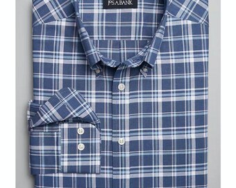 Jos. A. Bank Slim Fit Ginkgo Leaves Dress Shirt for Men, Size 17 X 33,  Navy, Stylish and Contemporary Print for Modern Professionals - Etsy