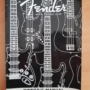Fender Owner’s Manual – Guitars & Basses | Vintage Original Booklet