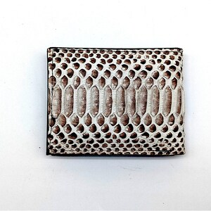 Handmade Snakeskin Bifold Wallet, Luxury Leather, 6 Card Slots image 6