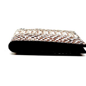 Handmade Snakeskin Bifold Wallet, Luxury Leather, 6 Card Slots image 9