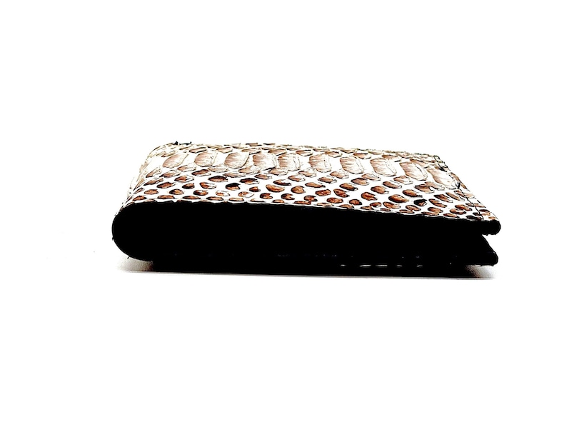 Handmade Snakeskin Bifold Wallet, Luxury Leather, 6 Card Slots image 9