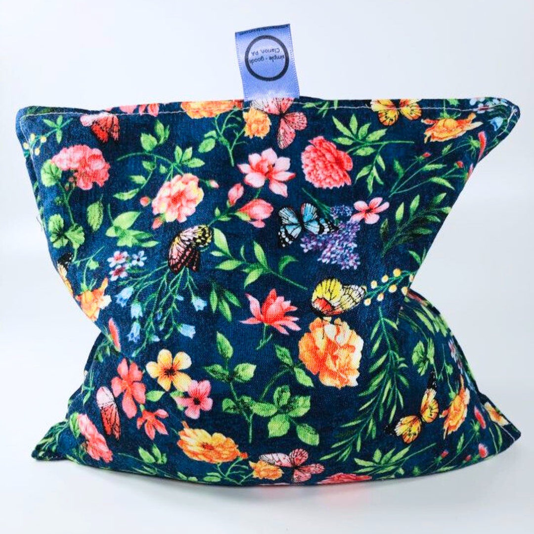 Lavender Square Heating Pad Hot Cold Pack Flax Seed Microwave Heat Pack