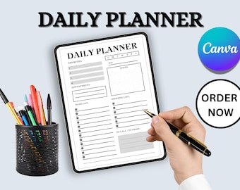 Daily Planner with Elegant Design, Organizational Tool for Task Management, Ultimate Daily Task Scheduler, Perfect Gift for Professionals