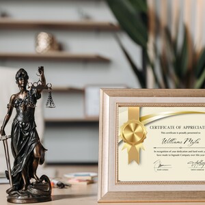 Custom Certificate of Appreciation, Printable Recognition Award, Editable PDF for Volunteer or Employee Gift, Personalized Acknowledgment