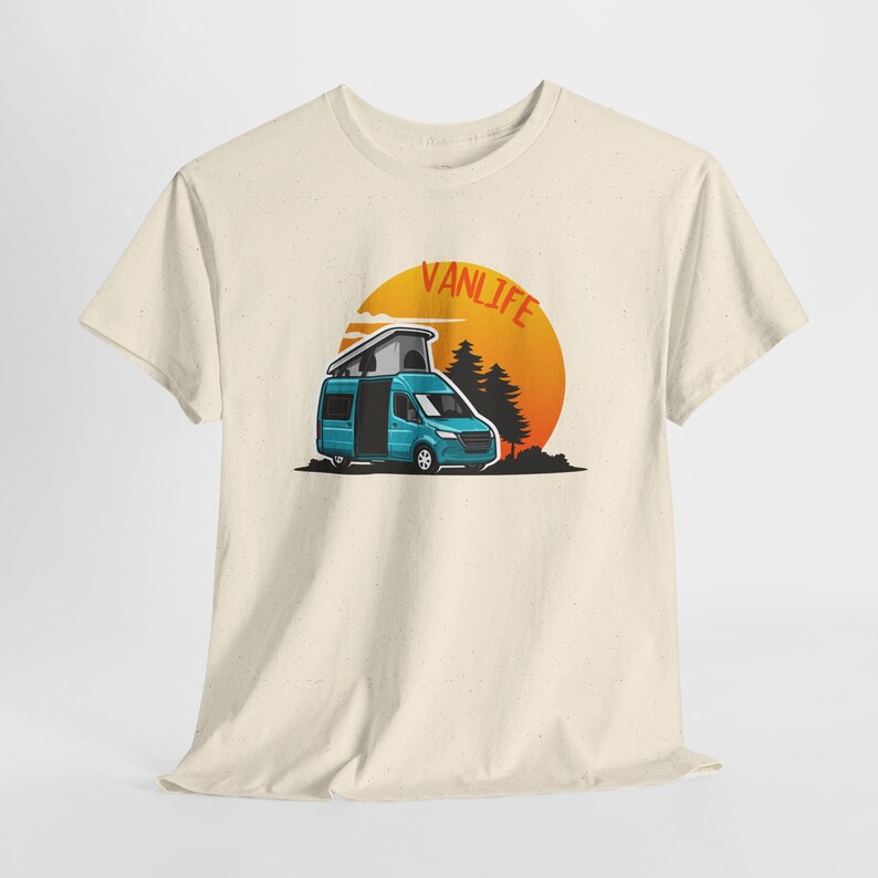 Unisex Vanlife T-shirt, Camping and Road Trip Sweater, Outdoor Adventure Clothing, Camper and Nomad Gift image 6