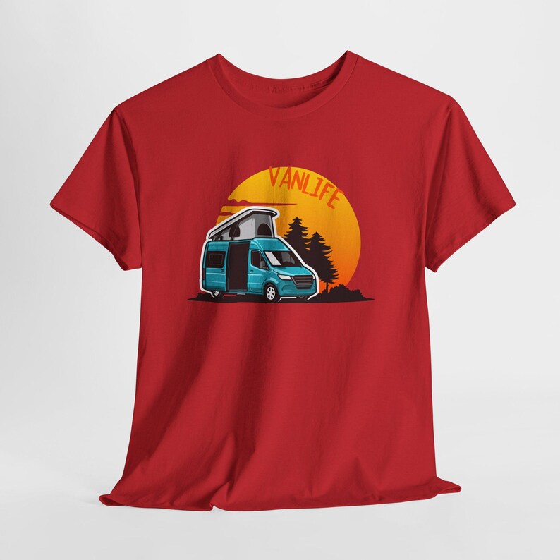 Unisex Vanlife T-shirt, Camping and Road Trip Sweater, Outdoor Adventure Clothing, Camper and Nomad Gift image 8