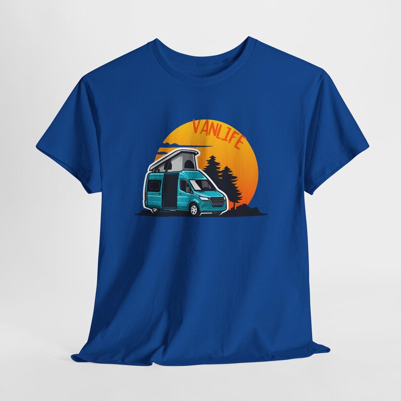 Unisex Vanlife T-shirt, Camping and Road Trip Sweater, Outdoor Adventure Clothing, Camper and Nomad Gift image 7