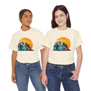 Unisex Vanlife T-shirt, Camping and Road Trip Sweater, Outdoor Adventure Clothing, Camper and Nomad Gift image 3