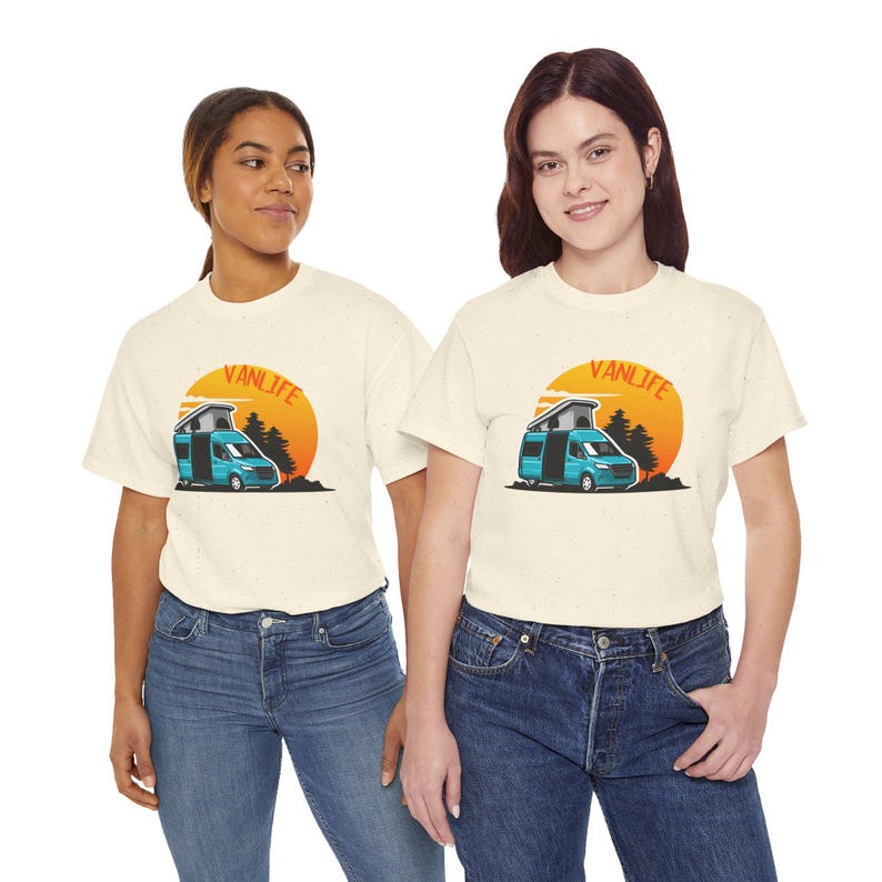 Unisex Vanlife T-shirt, Camping and Road Trip Sweater, Outdoor Adventure Clothing, Camper and Nomad Gift image 3