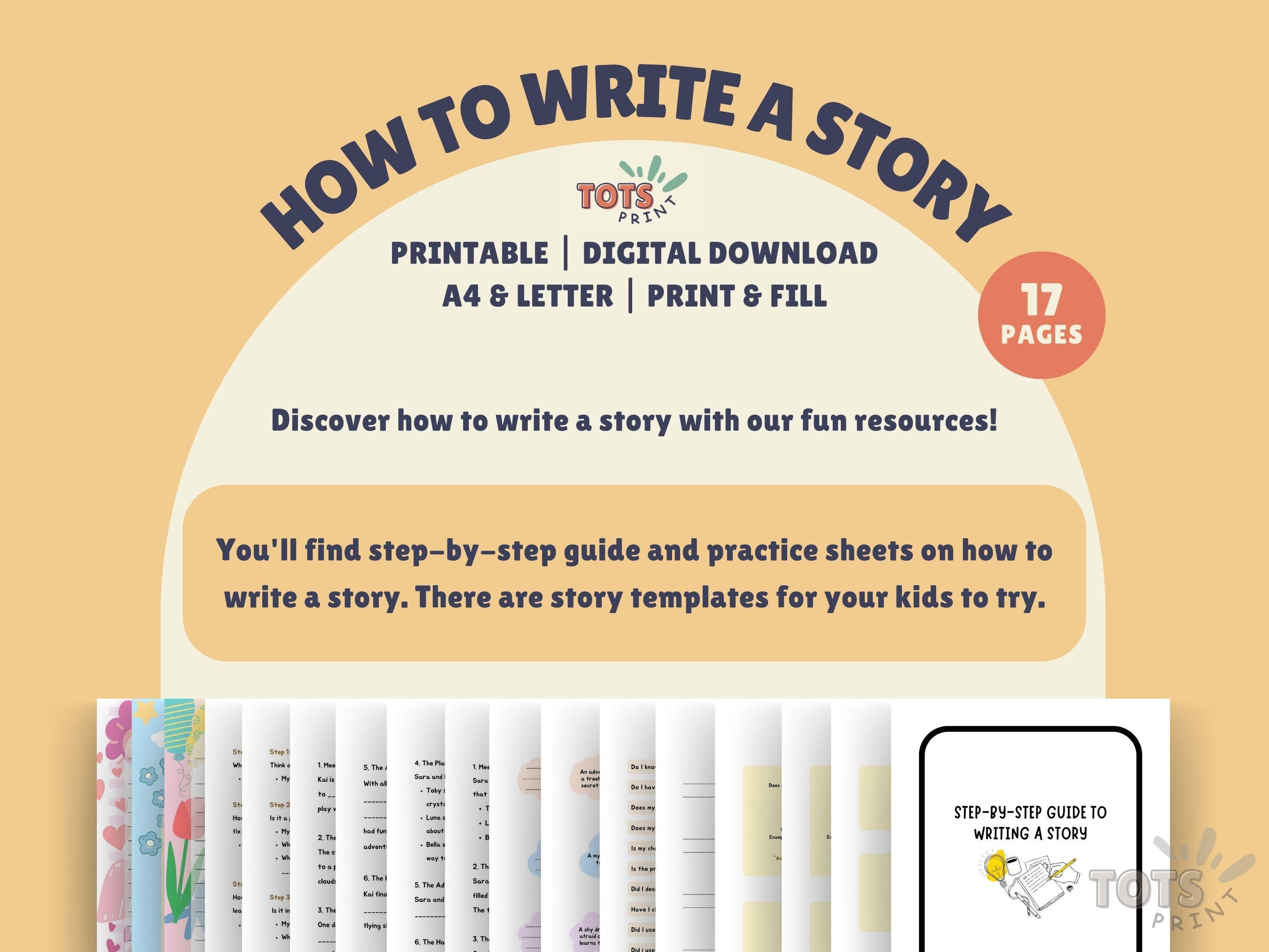 How to Write a Story | Kids Printable | Story Writing Guide and ...