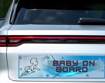 おもしろベビーカーマグネット：ベビーサイン、安全ビニールステッカー