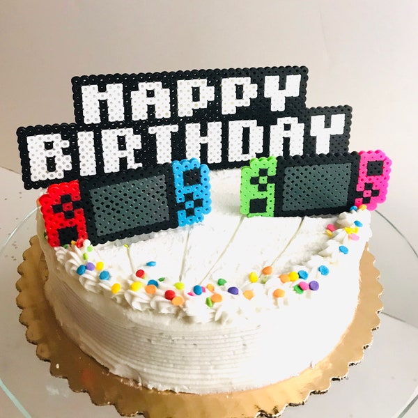 Get that switch!! switch style birthday cake topper/Gamer party/super  bros/ cupcake party/switch party