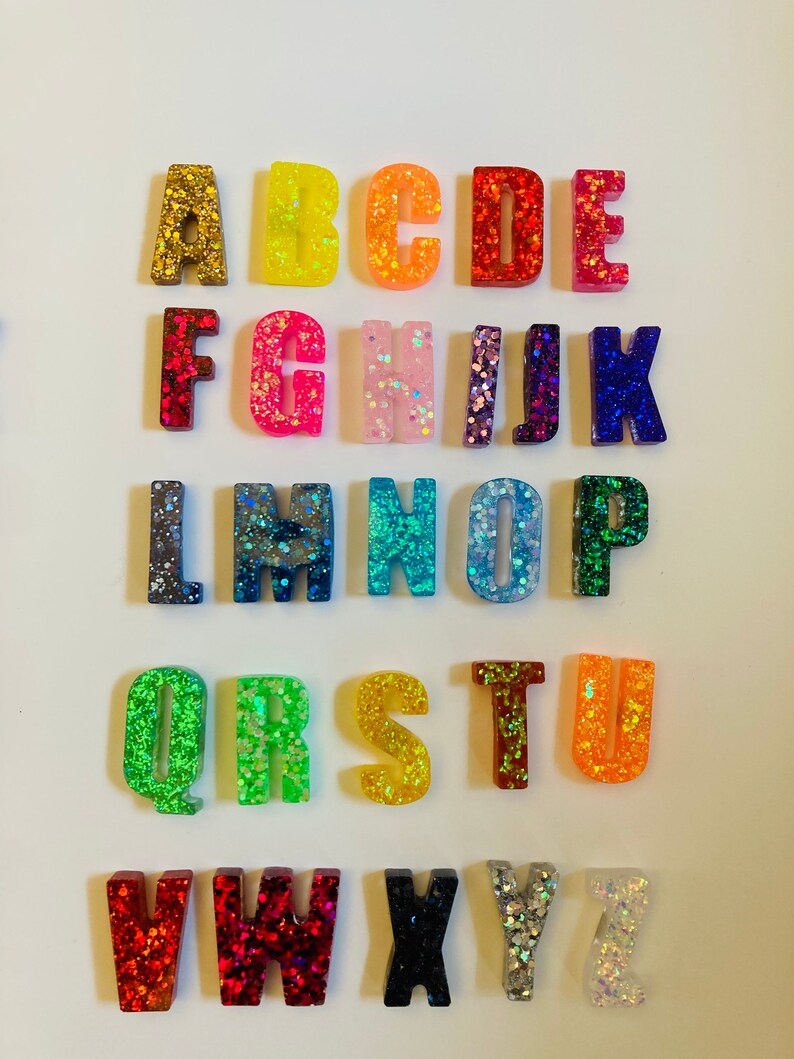 Alphabet resin resin lettersAZsensory Etsy