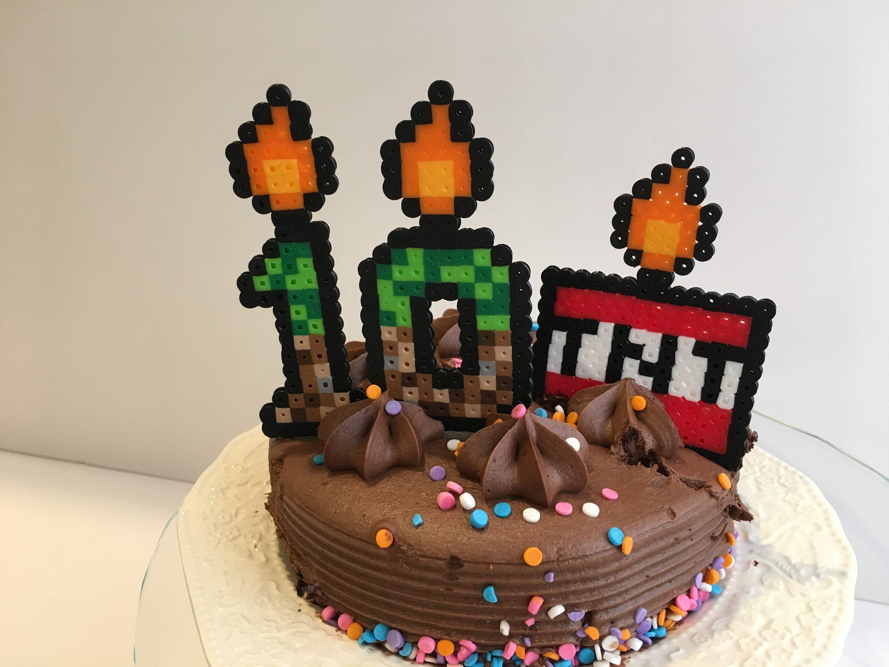 Minecraft Faux Number Candles (TNT)